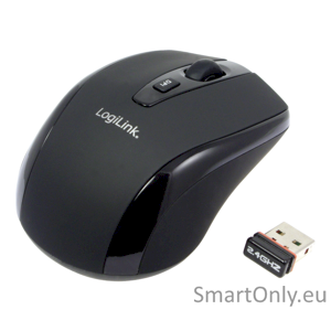 Logilink Maus optisch Funk 2.4 GHz 2.4GH wireless mini mouse with autolink wireless Black