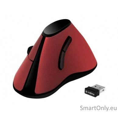 Logilink Ergonomic Vertical Mouse ID0159 Wireless Red 4