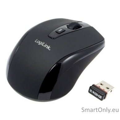 Logilink Maus optisch Funk 2.4 GHz 2.4GH wireless mini mouse with autolink wireless Black 4