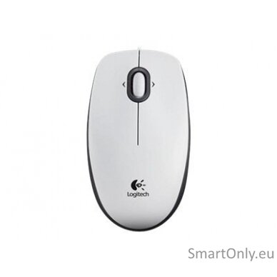 Logitech B100 Portable Optical Mouse White 2