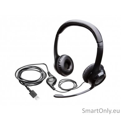 Logitech | Computer headset | H390 | On-Ear Built-in microphone | USB Type-A | Black 10