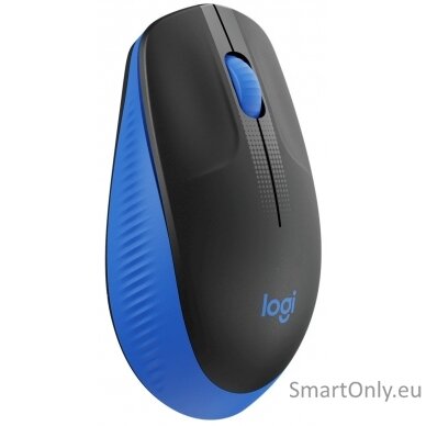 Logitech Full size Mouse M190 	Wireless Blue USB 1