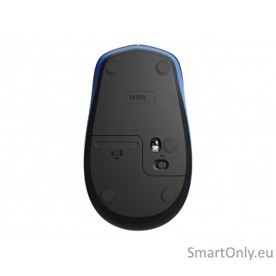 Logitech Full size Mouse M190 	Wireless Blue USB 11