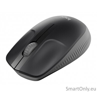 Logitech Full size Mouse M190 	Wireless Charcoal USB 6