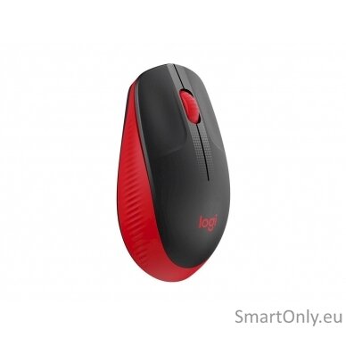 Logitech Full size Mouse M190 	Wireless Red USB 7