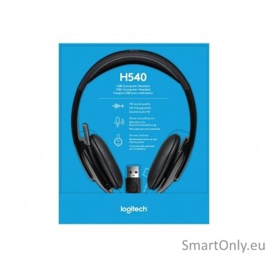 Logitech | Headset | H540 | On-Ear USB Type-A | Black 10