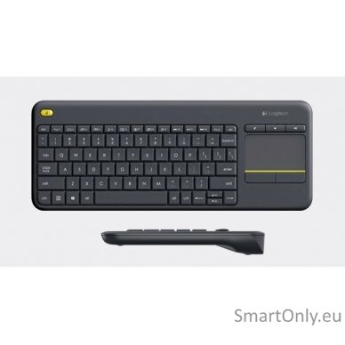 Logitech K400 Plus Keyboard with Trackpad Wireless Key life: Up to 5 million keystrokes NL 380 g USB port Black 4