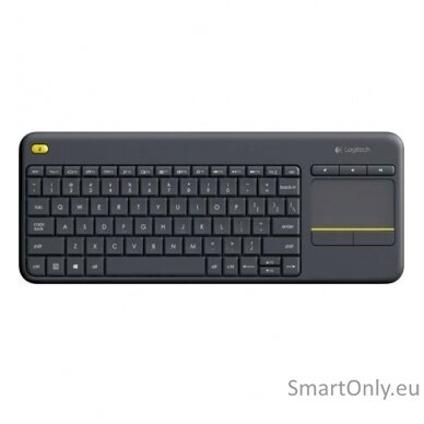 Logitech K400 Plus Keyboard with Trackpad Wireless Key life: Up to 5 million keystrokes NL 380 g USB port Black 2