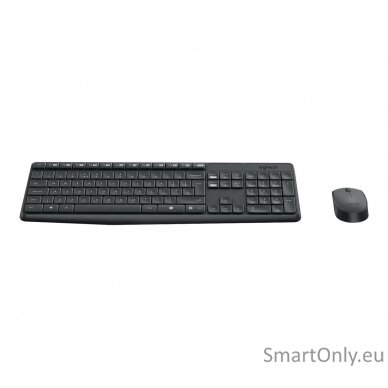 Logitech MK235 Keyboard and Mouse Set Wireless Mouse included Batteries included US Black 475 g 6