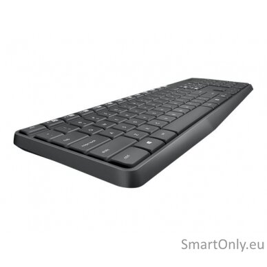 Logitech MK235 Keyboard and Mouse Set Wireless Mouse included Batteries included US Black 475 g 9