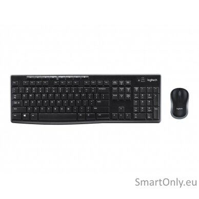 Logitech MK270 Wireless Keyboard and Mouse Combo, Black