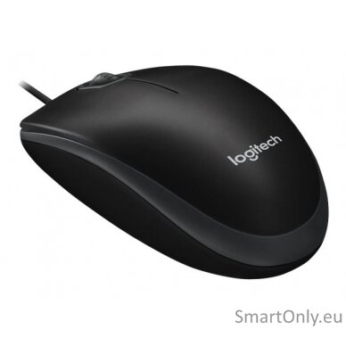 Logitech Mouse B100 Wired Black 8