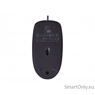 Logitech Mouse  M100 Wired Optical mouse Black 8