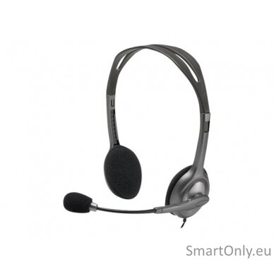 Logitech | Stereo headset | H111 | On-Ear Built-in microphone | 3.5 mm | Grey 9