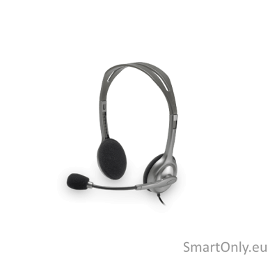 Logitech | Stereo headset | H111 | On-Ear Built-in microphone | 3.5 mm | Grey