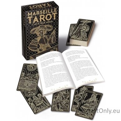 Marseille Tarot kortos aukso ir juodos sp. leidimas Lo Scarabeo 9