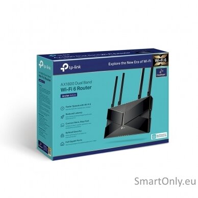 Maršrutizatorius TP-LINK Dual-Band Wi-Fi 6 Archer AX23 AX1800 802 9