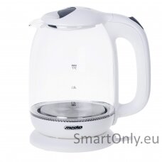 Mesko Kettle MS 1302w Electric 2200 W 1.7 L Glass 360° rotational base White