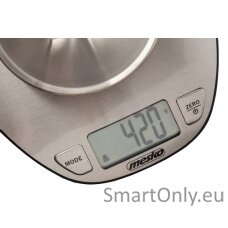 Mesko Kitchen Scale MS 3152 Maximum weight (capacity) 5 kg Graduation 1 g Display type LCD Stainless steel