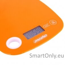 Mesko Kitchen scale MS 3159o Maximum weight (capacity) 5 kg Graduation 1 g Display type LCD Orange