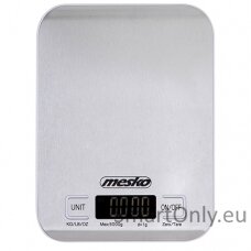 Mesko Kitchen scale MS 3169 white Maximum weight (capacity) 5 kg Graduation 1 g Inox/White