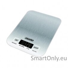 Mesko Kitchen scale MS 3169 white Maximum weight (capacity) 5 kg Graduation 1 g Inox/White