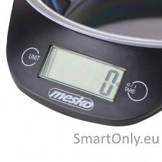 Mesko Kitchen scale with a bowl MS 3164 Maximum weight (capacity) 5 kg Graduation 1 g Display type LCD Black