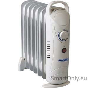 Mesko MS 7804 Oil Filled Radiator, Number of power levels 1, 700 W, Number of fins 7, White