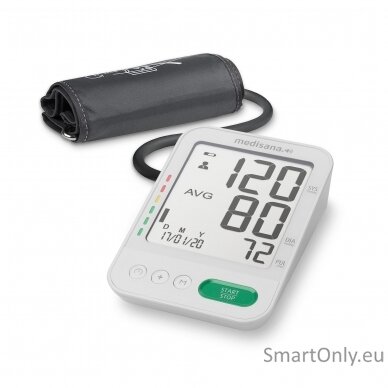 Medisana Voice  Blood Pressure Monitor  BU 586 Memory function, Number of users 2 user(s), Memory capacity 	120 memory slots, Upper Arm, White