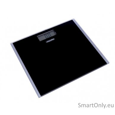 Mesko Bathroom scale 8150b Maximum weight (capacity) 150 kg, Accuracy 100 g, Body Mass Index (BMI) measuring, Black 1