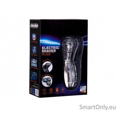 Mesko Electric Shaver  MS 2920  Warranty 24 month(s), Rechargeable, Charging time 8 h, Silver 9