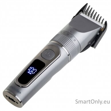 Mesko | Hair Clipper with LCD Display | MS 2843 | Cordless | Number of length steps 4 | Stainless Steel 1
