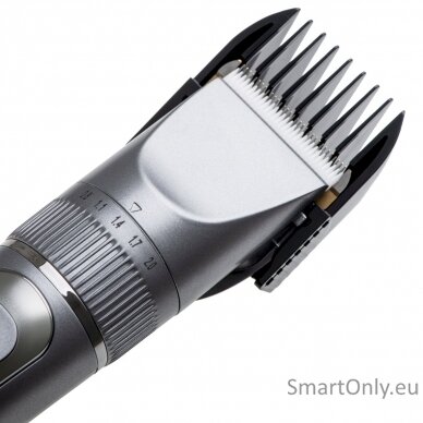 Mesko | Hair Clipper with LCD Display | MS 2843 | Cordless | Number of length steps 4 | Stainless Steel 9