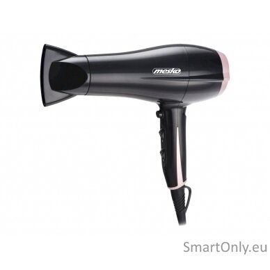 Mesko Hair Dryer MS 2249 2000 W, Number of temperature settings 3, Black/Pink 6