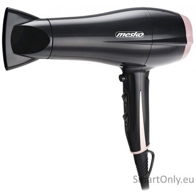 Mesko Hair Dryer MS 2249 2000 W, Number of temperature settings 3, Black/Pink