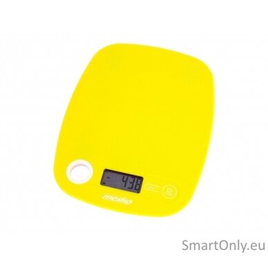 Mesko Kitchen scale MS 3159y Maximum weight (capacity) 5 kg Graduation 1 g Display type LCD Yellow