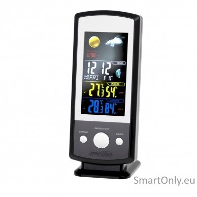 Mesko MS 1177 Weather station, Black, Colorful Digital Display 1