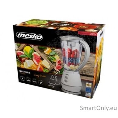 Mesko MS 4060  Tabletop 500 W Jar material Plastic Jar capacity 1 L White/ grey 5