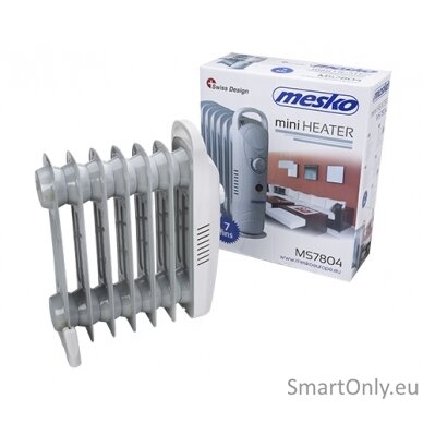 Mesko MS 7804 Oil Filled Radiator, Number of power levels 1, 700 W, Number of fins 7, White 3