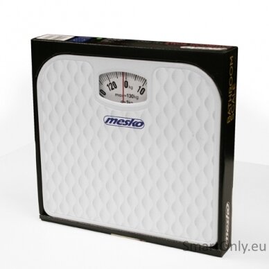 Mesko Scale MS 8160 Mechanical, Maximum weight (capacity) 130 kg, Accuracy 1000 g, White 1