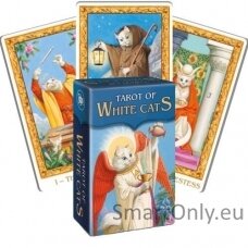 Mini Tarot Of White Cats Taro Kortos Lo Scarabeo