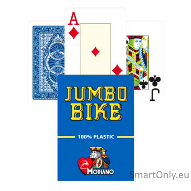 Modiano Jumbo Bike Trophy Playing kortos (mėlynos)