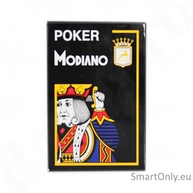 Modiano Poker  žaidimų kortos (juodos) 2