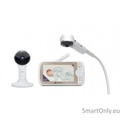 Motorola Full HD Wi-Fi Video Baby Monitor with Crib Mount  VM65X CONNECT 5.0" White/Gold