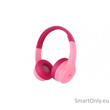 Motorola | Kids Headphones | Moto JR300 | Over-Ear Over-Ear | Bluetooth | Built-in microphone | Bluetooth | Pink | Wireless