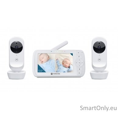 Motorola Video Baby Monitor - Two camera pack  VM35-2 5.0"  White