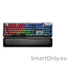 MSI Gaming Keyboard  VIGOR GK71 SONIC BLUE Gaming Keyboard Innovative Smart Dual Touch Volume Scroll RGB LED light US Wired Black Blue Switches Numeric keypad