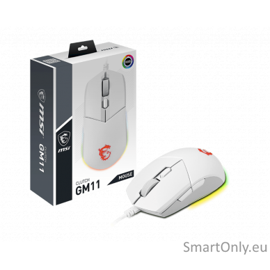 MSI Clutch GM11 White Gaming Mouse 4