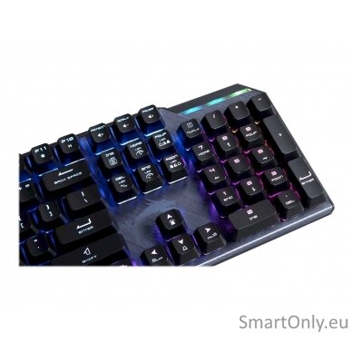 MSI GK50 Elite Gaming keyboard Operating system: Windows 10 / 8.1 / 8 / 7;  1.8 m USB cable RGB LED light US Wired Black/Silver 9