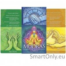 Mudras for Awakening the Energy Body meditacinės kortos ir knyga US Games Systems